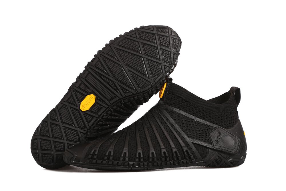 Zapatos Hombre Negros - Furoshiki Knit Altos - YWQXUC-280